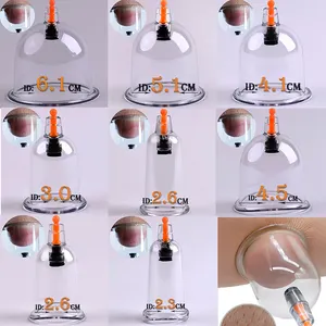 500 MIX Ventouse Ventosa Cupping Massa Single Size Suction Cupping Set Cup/disposable Hijama Cup With Pump Tool For Body Massage