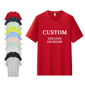 Camiseta Deportiva Unisex de Verano, Corte Ajustado, Cuello Redondo, Nylon Suave, Personalizable, Talla Grande para Hombre - Product Image 1