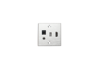 Prise de table 86 modules en alliage d'aluminium avec ports USB, réseau et vidéo