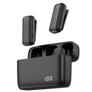 Custodia di ricarica magnetica senza fili Lavalier collare microfono per Smartphone tipo C riduzione del rumore Mini microfono senza fili antivento - Product Image 5