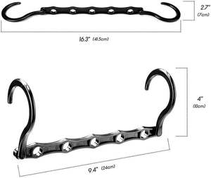 Wholesale Upgrade 9 Layers Pants <b>Hangers</b> Space Saving Non Stainless Steel Multifunctional Closet Organizer - Product Image 3