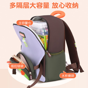 Sesame Baby Cartoon <b>Backpack</b> For Kindergarten <b>Kids</b> Lightweight Waterproof Unisex School Bag 3-6 Years Option 1 - Product Image 4