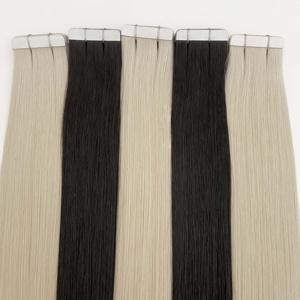 Extensiones de Cabello Adhesivas 2025: Cabello Ruso con Cutícula Alineada, Extensiones de Cabello Adhesivas al por Mayor, Cabello Humano Virgen Natural Invisible - Product Image 2