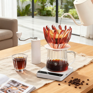 กรวยกรองกาแฟคุณภาพสูงแบบใหม่สำหรับขายส่ง  แบบใส  ทำจากพลาสติก  ทรงโอริกามิ - Product Image 6