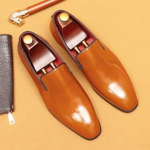 Zapatos de Vestir Casuales de Cuero Genuino con Cordones para Hombre - Zapatos Formales y de Boda Antideslizantes, Ligeros y Transpirables al por Mayor - Product Image 2