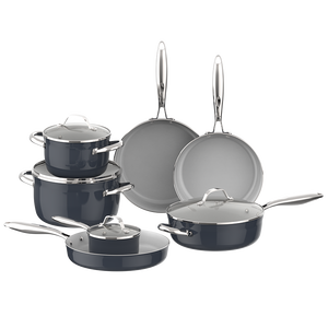 Juego de Utensilios de Cocina Antiadherentes de Aluminio <span class=keywords><strong>ASD</strong></span> de <span class=keywords><strong>11</strong></span> Piezas, Sartén, Cacerola, Olla para Cocinar con Tapa - Product Image 1