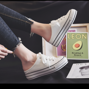 Scarpe da ginnastica da donna con tacco a 2 colori con tacco a due colori ZG9002 zogs e muli - Product Image 1