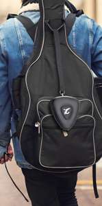 Oxford PU cuir guitare médiator étui de rangement avec fente pour carte ukulélé Pick sac couverture pour Instrument électrique - Product Image 4