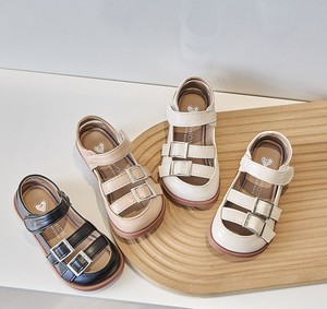 Chaussures de princesse rétro pour filles, en cuir souple, avec bride réglable, taille enfant mini et moyenne, pour l'été et le printemps, vente en gros mixte - Product Image 1