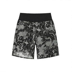 <b>Men's</b> Black Floral <b>Camo</b> <b>Shorts</b> Casual Summer Athletic Beachwear Elastic Waist Lightweight Streetwear Regular Fit Everyday Sports - Product Image 3