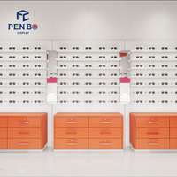 Furnitur Display Optik Modern untuk Toko Kacamata |   Lemari Pajangan LED Kustom & Solusi Desain Interior Toko