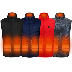 PAIDES Factory direct supply polyester usb rechargeable electronic outdoor sports warm winter heated jacket heating vest