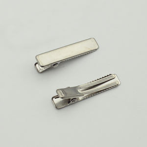 3.5cm 5cm 304 acier inoxydable Double broches Rectangle métal pinces crocodiles plaine épingle à <span class=keywords><strong>cheveux</strong></span> Barrettes pour bricolage accessoires - Product Image 4