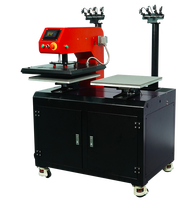 Presse à chaud électrique double station Microtec 2025 40*60cm avec projection avancée et positionnement laser