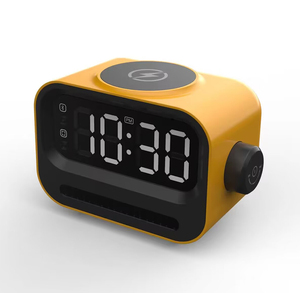 Thời trang hàng đầu xách tay cho Bluetooth Speaker với RGB LED Light Kép Đồng hồ báo thức đài phát thanh cho máy tính sử dụng - Product Image 5