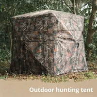 Nouvelle Tente de Chasse Camouflage 360° Transparente, Abri Quatre Saisons à Ouverture Rapide pour Observation des Oiseaux