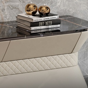 Solid Wood <strong>TV</strong> <strong>Stand</strong> White Gloss High Living Room Furniture Laminated Wood Leather <strong>Oval</strong> <strong>TV</strong> <strong>Stand</strong> - Product Image 3