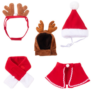 <b>Dog</b> Cat Autumn Cosplay Dress-up Outfit Xmas Cute Santa Christmas Decoration Party Supplies Clothing <b>Sweater</b> - Product Image 5