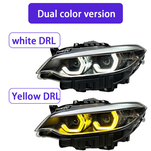Nouveau phare avant jaune DRL pour BMW Série 2 F22 F23 F87 2014-2021, phare LED LCI modifié bicolore, lampe de jour de rechange - Product Image 2