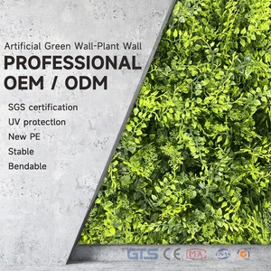 Haie de buis artificielle réaliste Faux <span class=keywords><strong>feuillage</strong></span> verdure toile de fond murale arbustes en plastique et mur d'herbe pour la décoration de photo de mariage de fête - Product Image 4