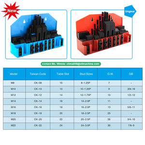 De acero de Kit de CK12 <span class=keywords><strong>CK10</strong></span> CK08 52pcs de acero de kits de <span class=keywords><strong>M22</strong></span> M20 M18 M16 M14 M12 M10 M08 58pcs T tuercas de Kit de 58pcs - Product Image 4