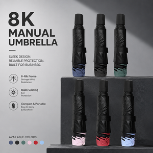 ร่มพับ 3 ตอน ขายส่ง พร้อมโลโก้สีสันสดใสตามสั่ง ของขวัญส่งเสริมการขายทางธุรกิจ ร่มพับสามตอน - Product Image 2