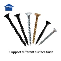 Vis à tête trompette en acier inoxydable micro-métrique M5 M6 M8, phosphate noire, pour plaques de plâtre et bois, fabriquées à Tianjin