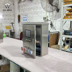 Caja de medidor de caja de centralita OEM personalizada Juego completo de gabinete de <span class=keywords><strong>control</strong></span> de PLC eléctrico de acero inoxidable - Product Image 4