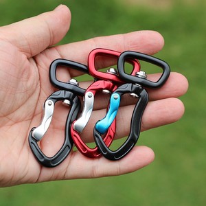 Swivel Snap Hook Keychain Matte Silver Aluminum Swivel Carabiner