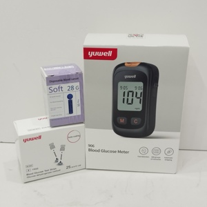 Appareils médicaux professionnels, test de glycémie rapide et portable, haute précision, <span class=keywords><strong>mini</strong></span> lecteur de glycémie numérique électrique avec bandelettes - Product Image 6