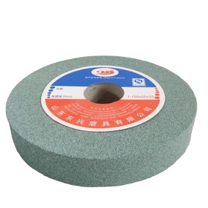 Nhà máy bán buôn màu xanh lá cây silicon carbide GC 80 Grit Mài bánh xe vitrified nhôm Oxit gốm công cụ cho bề mặt cup kim loại - Product Image 2