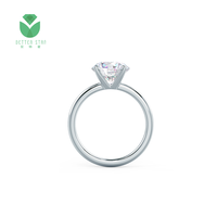 Betterstar IGI GIA Zertifiziert Laborgezüchteter Diamantschmuck 18k Massivgold Weißgold Ringe Runder Brillant Schliff Diamantring