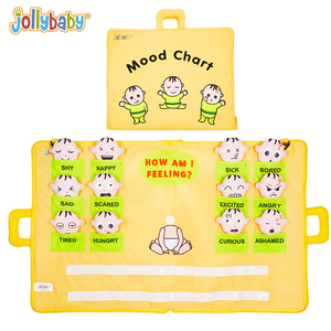 Jollybaby baby <span class=keywords><strong>touch</strong></span> 3d livre en tissu livre doux tissu non toxique livre de développement de l'éducation précoce divers styles peuvent être personnalisés - Product Image 5