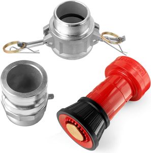 Buse de tuyau d'incendie industriel robuste de 1 à 1/2 pouces NPSH avec <span class=keywords><strong>raccord</strong></span> camlock en aluminium de 1.5 \ "2 pièces accessoire d'équipement de lutte contre l'incendie - Product Image 4