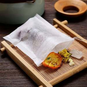 Sachets à thé vides en fibre de maïs, blancs, passoire alimentaire polyvalente avec ficelle, biodégradable, qualité alimentaire, jetable, personnalisable, Ld-tb002, 500 pièces - Product Image 4