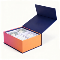 Emballage personnalisé pour boîte dentaire orthodontique, fermeture magnétique, doublure en éponge, laminage chimique mat, estampage à chaud en feuille d'or, revêtement UV
