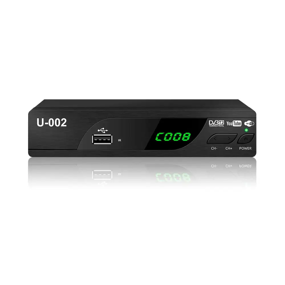 JUNUO akıllı TV kutusu DVB-T2 Set üstü kutusu. /TV alıcısı/TV dönüştürücü arnavutluk için Full Hd TV dekoder