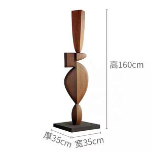 Escultura de Madera Creativa y Personalizada para Piso, Pieza Decorativa para el Hogar, Suministros de Artesanía para Proyectos de Diseño de Interiores Únicos - Product Image 4