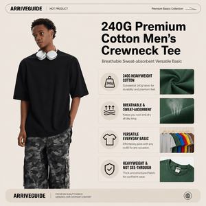 Fabricantes de Ropa al por Mayor, Camiseta Oversize para Hombre, 240g, 100% Algodón, Impresión de Logotipo Personalizado, Camiseta Unisex Lisa para Hombre - Product Image 3