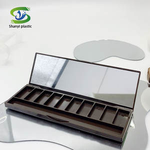 Rectangulaire Dix Couleurs Ombre À Paupières Blush <span class=keywords><strong>Boîte</strong></span> Haute <span class=keywords><strong>CD</strong></span> Brosse Position Emballage Boîtes En Plastique En Gros <span class=keywords><strong>Vide</strong></span> Prêt pour - Product Image 4