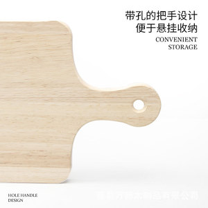 Creative European-style wooden bread <b>tray</b>/<b>tea</b> <b>tray</b> for home use, made of rubberwood, suitable for desserts and fruits, portable - Product Image 4
