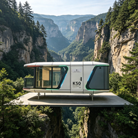 Maisonnette écologique moderne de luxe, hôtel-resort, pod de glamping, espace de couchage extérieur préfabriqué