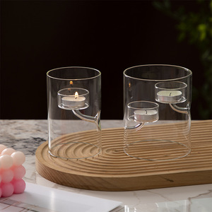 Europeo creativo decorazioni per la casa all'ingrosso cilindro lampada a olio antivento candela tavolo per feste di natale - Product Image 3