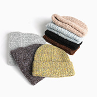 Bonnet en tricot vintage pour femme, mode automne-hiver, chaud, résistant au froid et au vent, épais, idéal pour l'extérieur