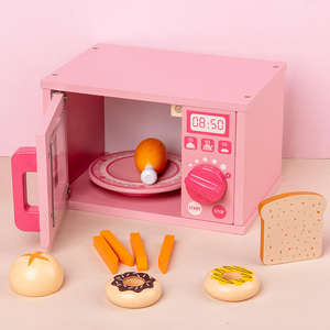 Bebé madera Rosa simulación pan tostadora <span class=keywords><strong>cafetera</strong></span> juego educativo juego <span class=keywords><strong>de</strong></span> cocina juguetes <span class=keywords><strong>para</strong></span> <span class=keywords><strong>niñas</strong></span> - Product Image 5