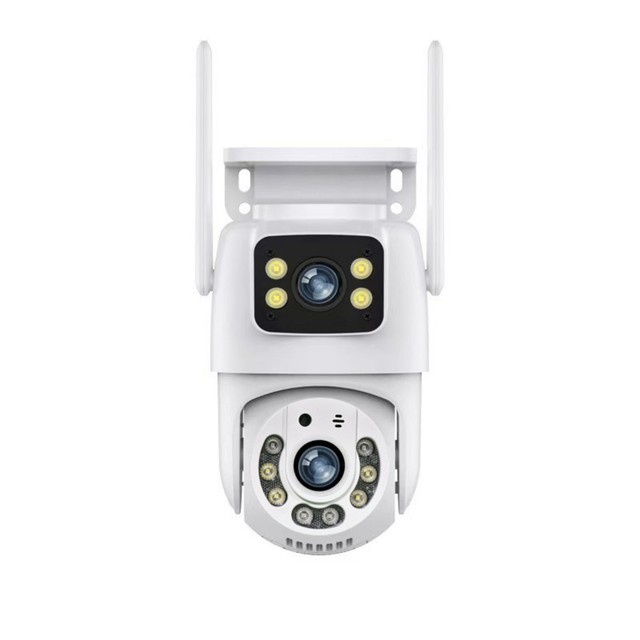 Mini Dual Lens Dual Screen 4K 8MP PTZ WIFI Camera HD IP Camera Outdoor Auto Tracking Security Protection CCTV Cameras