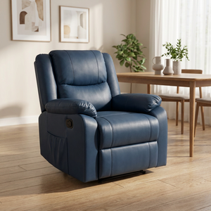 Poltrona Reclinabile Lazy Boy, Divano Reclinabile, Comoda Poltrona Singola in Pelle con Funzione Massaggio - Product Image 4