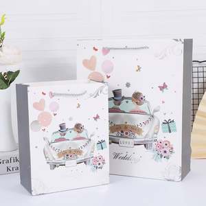 Bolsa de Papel para Regalo de Boda, Cartón Blanco de Lujo de Alta Calidad, Logotipo Personalizado - Product Image 2