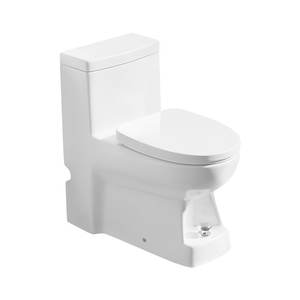 Inodoro de Cerámica de Una Pieza 622, Montado en el Suelo, Sifón en S, Descarga Rápida, Fácil de Limpiar, para Uso en Hoteles - Product Image 2