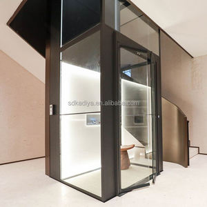 Лифт 3 этажа 4 уровня открытый небольшой жилой дом Лифты гидравлический Стеклянный Панорамный домашний Лифт - Product Image 3